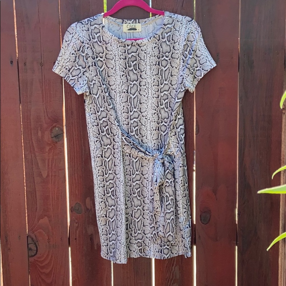 Python print faux wrap dress